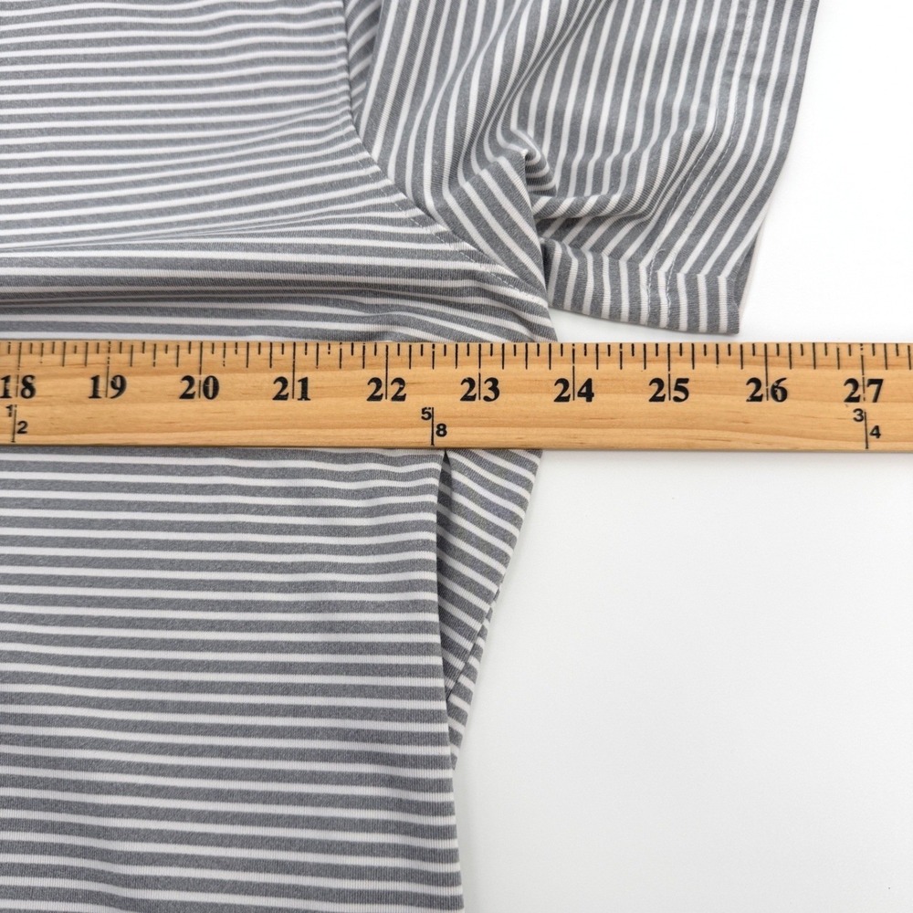 Under Armour Polo Shirt Mens XL Gray Striped HeatGear Loose Fit Golf Activewear - Picture 5 of 8